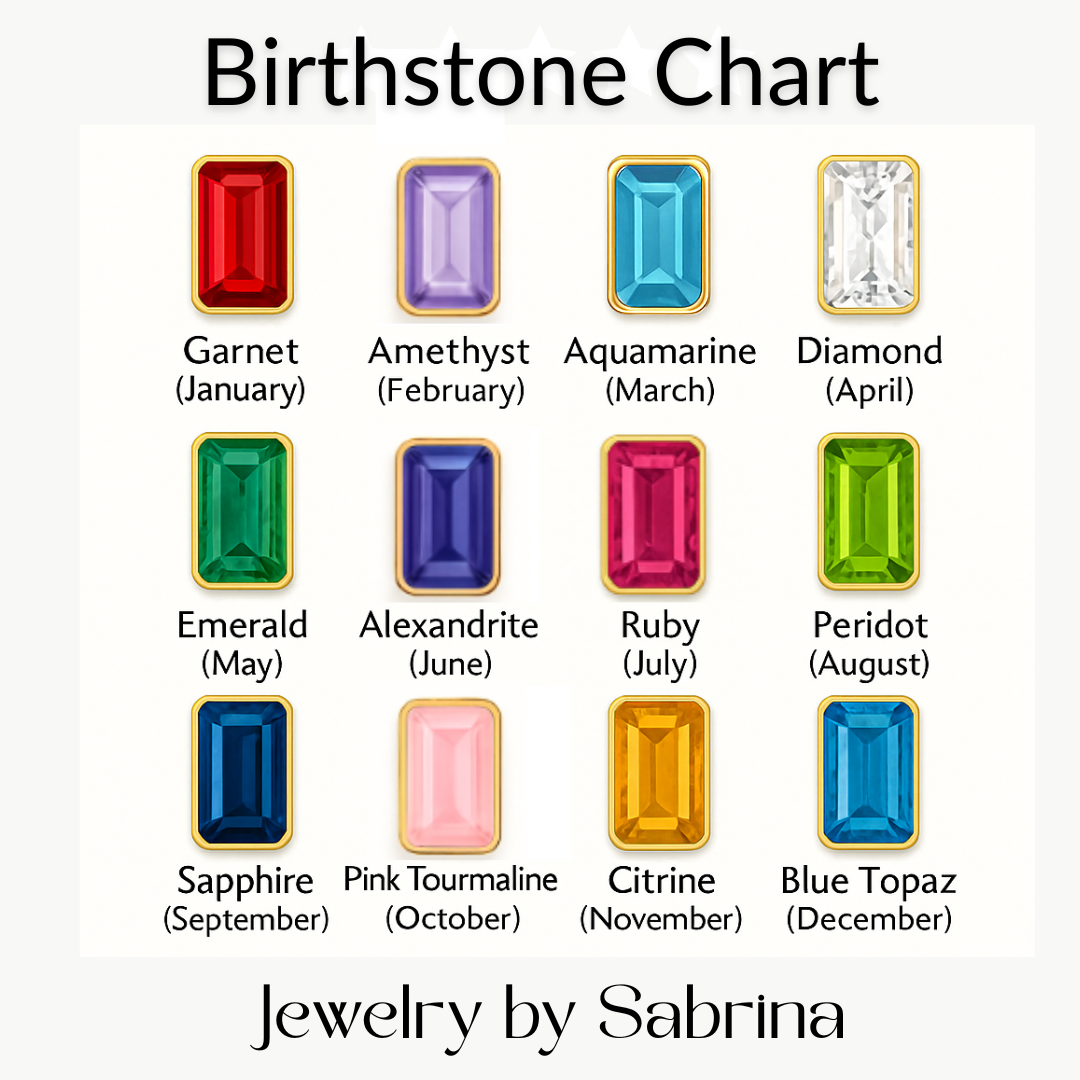 Paperclip Cross Multi-Birthstone Bracelet