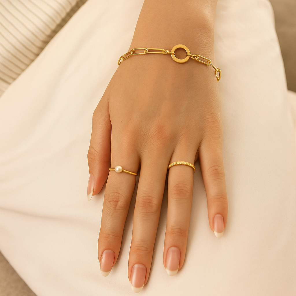 Paperclip Clasp Bracelet
