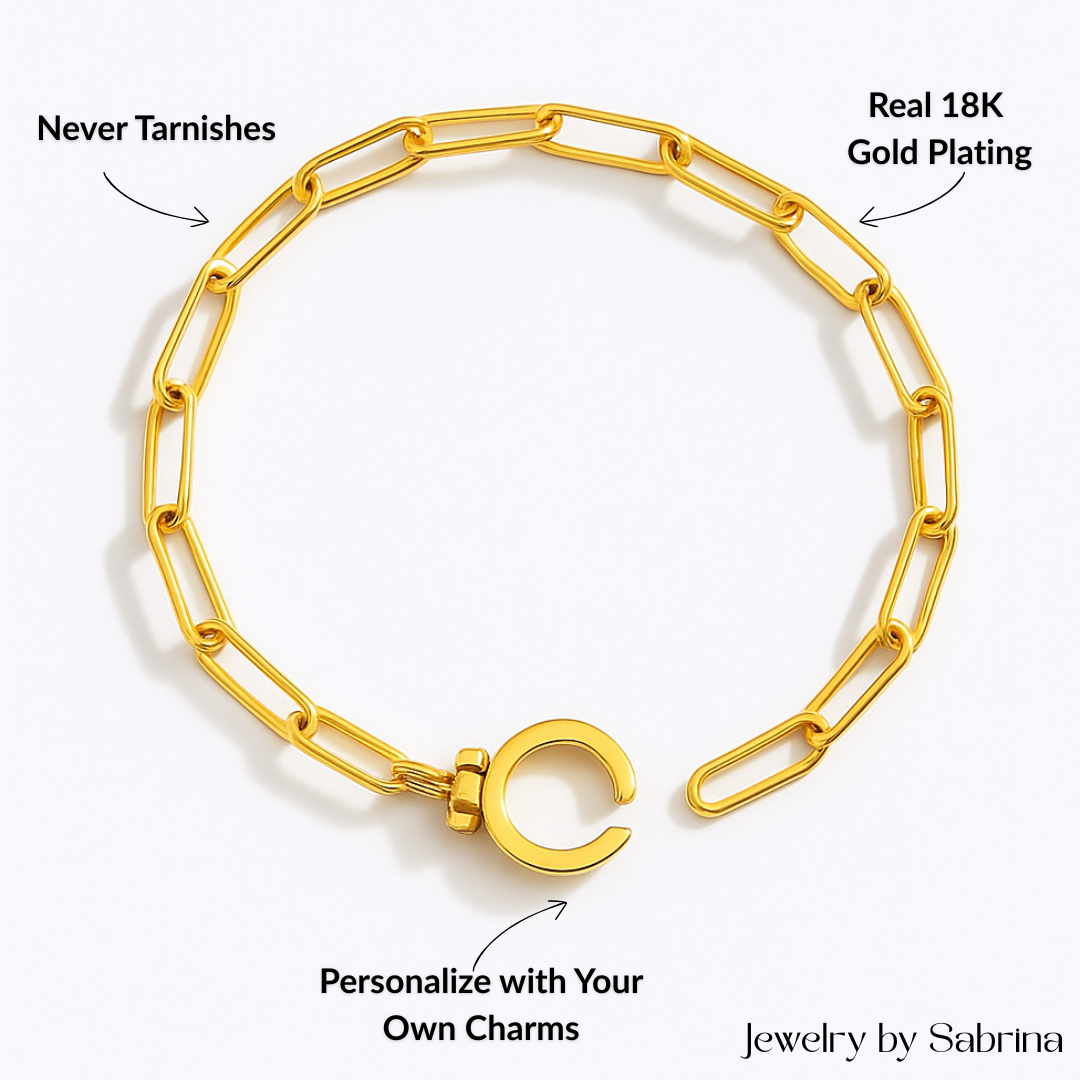 Paperclip Clasp Bracelet