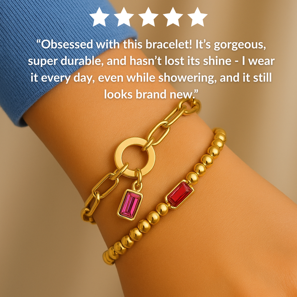 Beaded Birthstone Bracelet