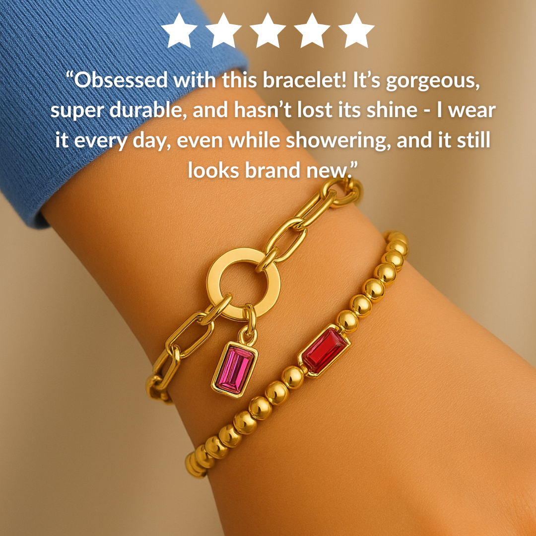 Beaded Birthstone Bracelet